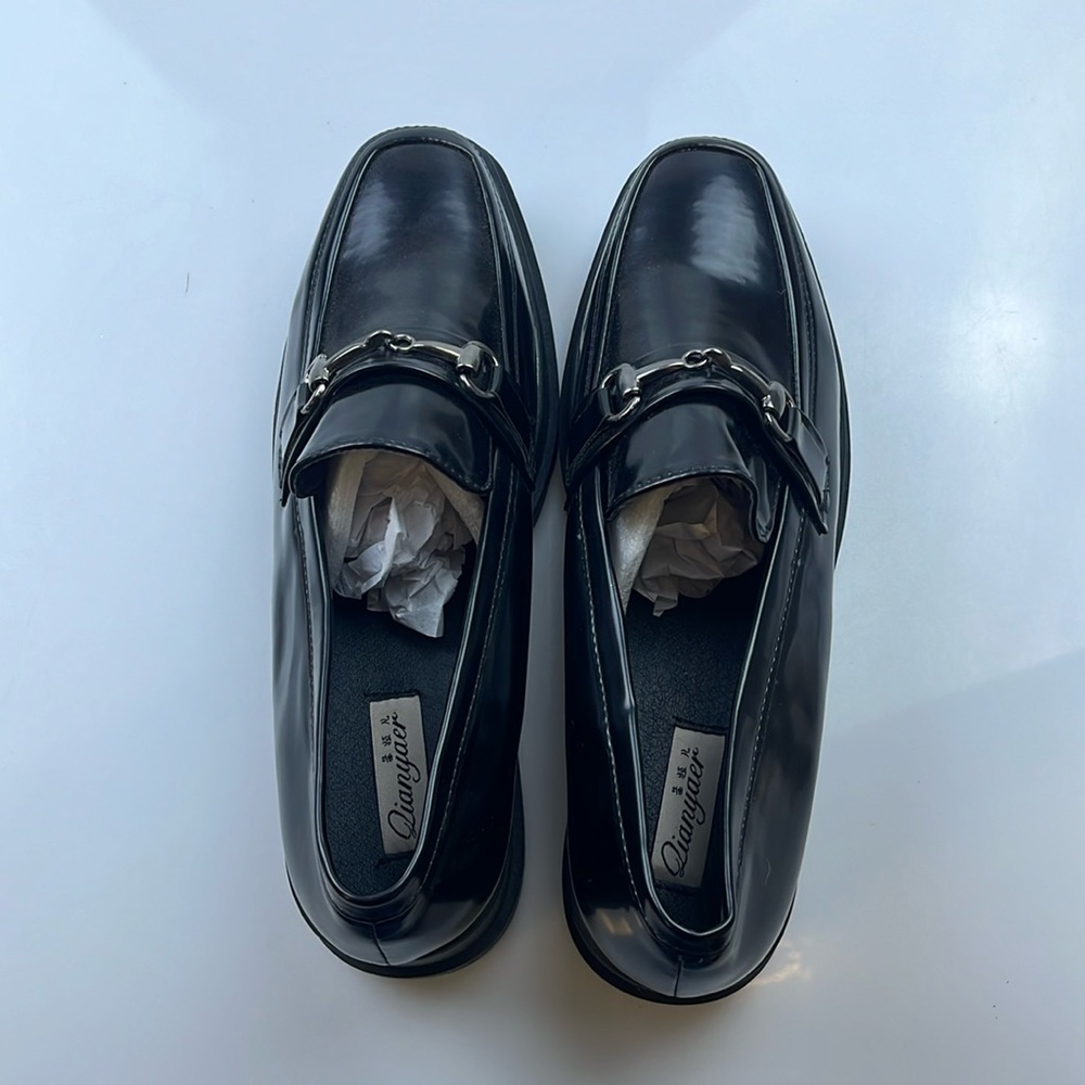 Qianyaer Horsebit Patent Platform Loafers - Size 40 - N187-6 - Picture 2 of 7